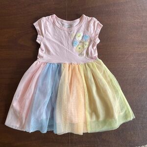 Pastel Rainbow Tutu Toddler Dress